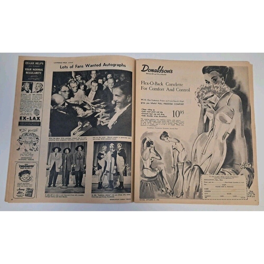 Picture Magazine Minneapolis Sunday Tribune 9/23/1956 Minnesota Gophers Welk - Picture 5 of 9